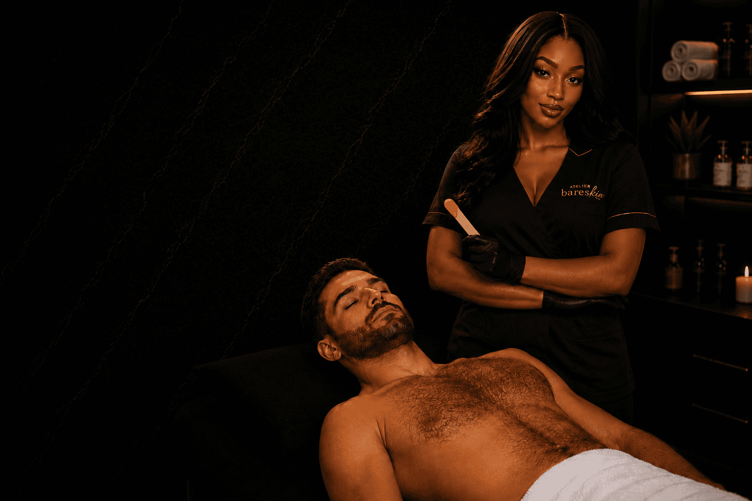 Salon d'épilation intime pour hommes Atelier Bareskin à Repentigny